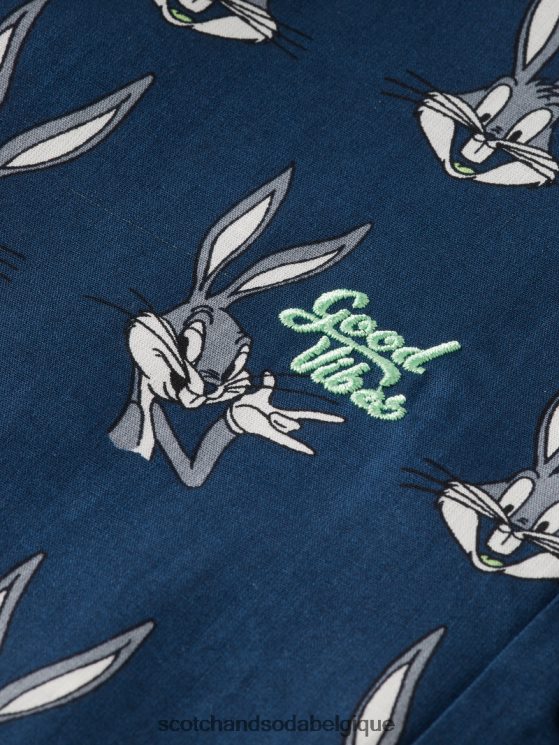 vêtements Scotch & Soda chemise de camp imprimée looney tunes- Scotch and Soda parfum bugs lapin aop 6BZRBF799