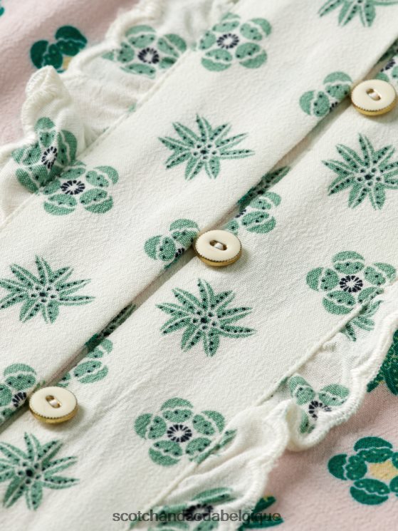 vêtements Scotch & Soda haut à manches longues et imprimés variés- Scotch and Soda femme fleur patchwork 6BZRBF743