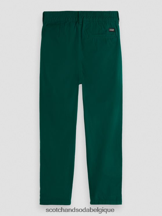vêtements Scotch & Soda chino ample coupe fuselée- Scotch and Soda Belgique forêt 6BZRBF794