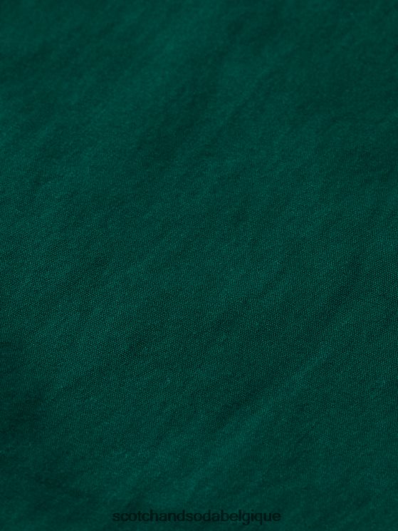 vêtements Scotch & Soda chino ample coupe fuselée- Scotch and Soda Belgique forêt 6BZRBF794