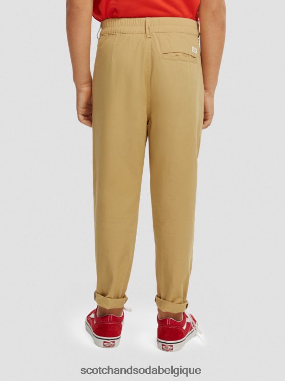 vêtements Scotch & Soda chino ample coupe fuselée- Scotch and Soda outlet sable 6BZRBF793