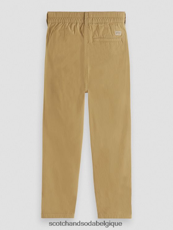 vêtements Scotch & Soda chino ample coupe fuselée- Scotch and Soda outlet sable 6BZRBF793