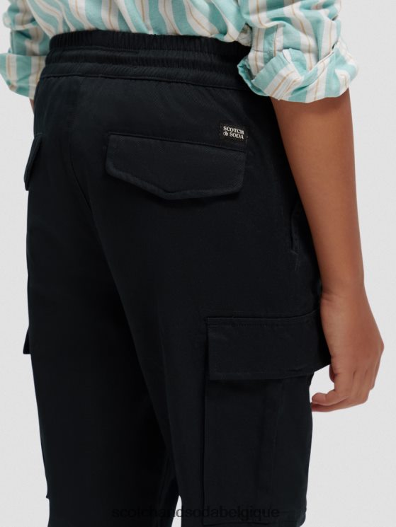 vêtements Scotch & Soda pantalon cargo biologique coupe ample fuselée- Scotch and Soda Bruxelles antra 6BZRBF795