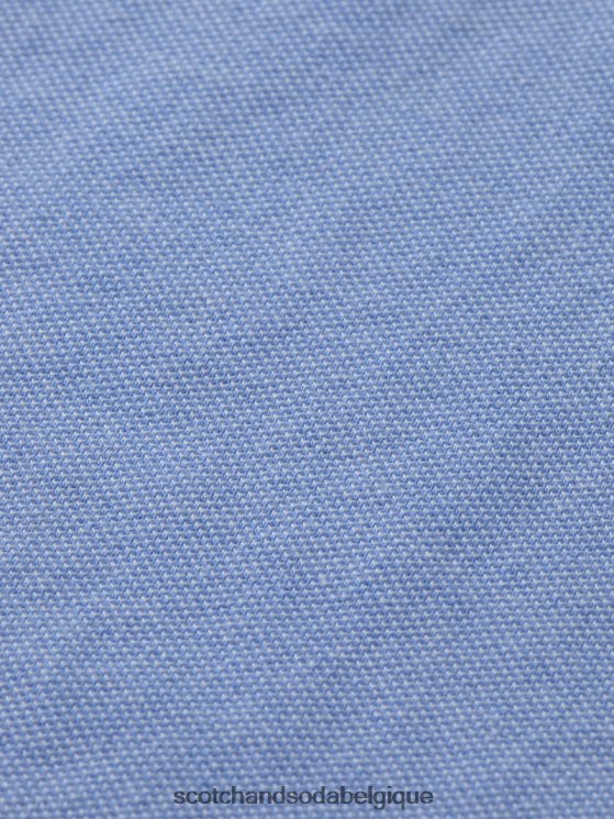 vêtements Scotch & Soda polo à bords contrastants- Scotch and Soda Liﾨﾨge mélange bleu 6BZRBF780