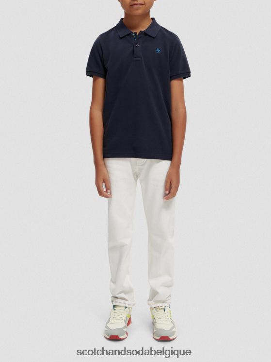vêtements Scotch & Soda polo piqué teint en pièce- Scotch and Soda Namur nuit 6BZRBF778