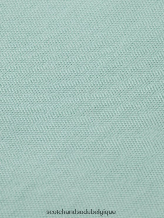 vêtements Scotch & Soda polo piqué teint en pièce- Scotch and Soda shop online menthe 6BZRBF782