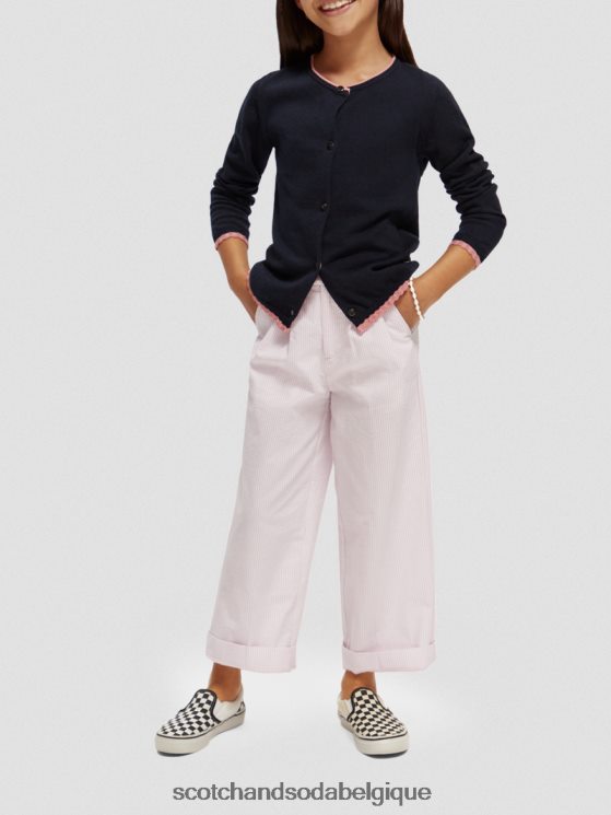 vêtements Scotch & Soda cardigan en maille à bords contrastants- Scotch and Soda Liﾨﾨge nuit 6BZRBF735