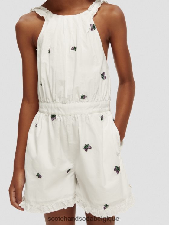 vêtements Scotch & Soda combishort brodé- Scotch and Soda Namur mini raisin 6BZRBF724
