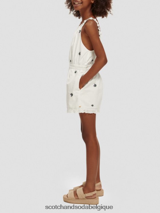 vêtements Scotch & Soda combishort brodé- Scotch and Soda Namur mini raisin 6BZRBF724