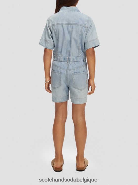 vêtements Scotch & Soda combishort en denim chambray léger- Scotch and Soda parfum indigo lavé 6BZRBF727