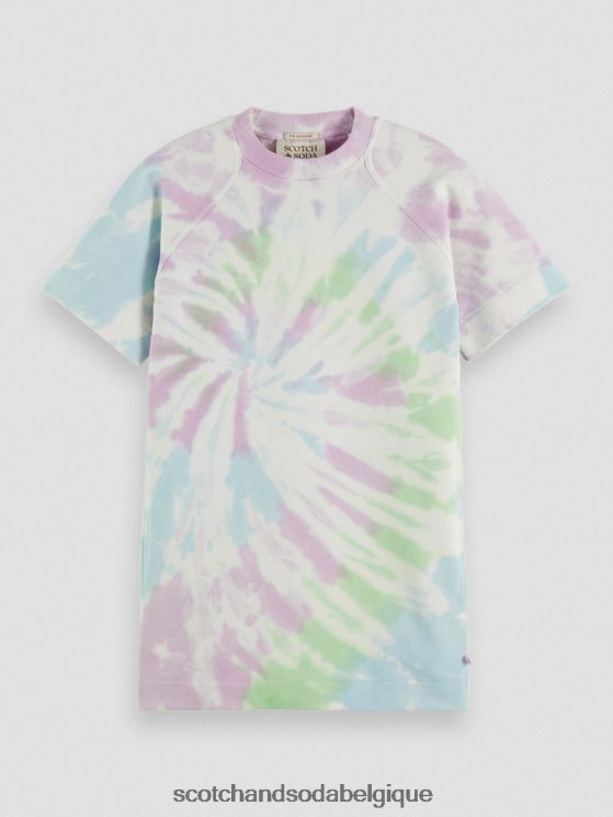vêtements Scotch & Soda mini-robe sweat en coton biologique tie-dye- Scotch and Soda shop near me teinture de cravate 6BZRBF729