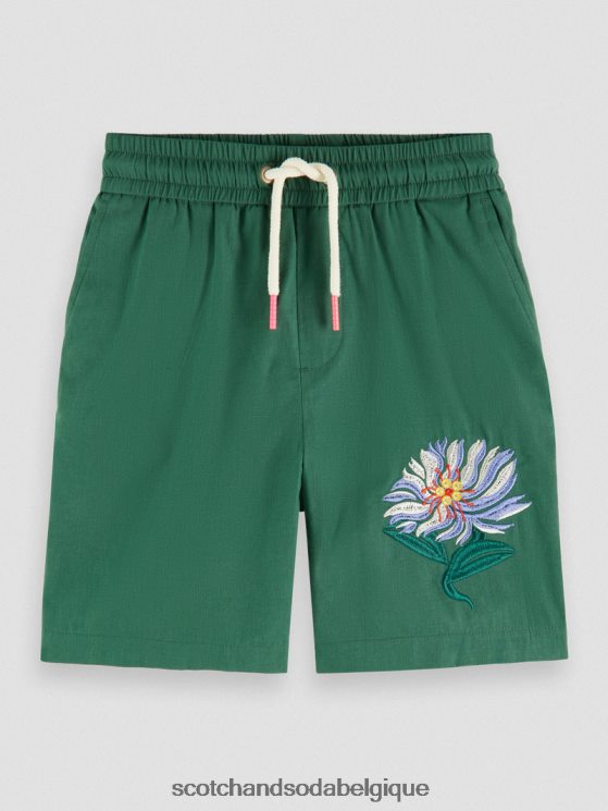 vêtements Scotch & Soda short brodé- Scotch and Soda Bruxelles militaire 6BZRBF804