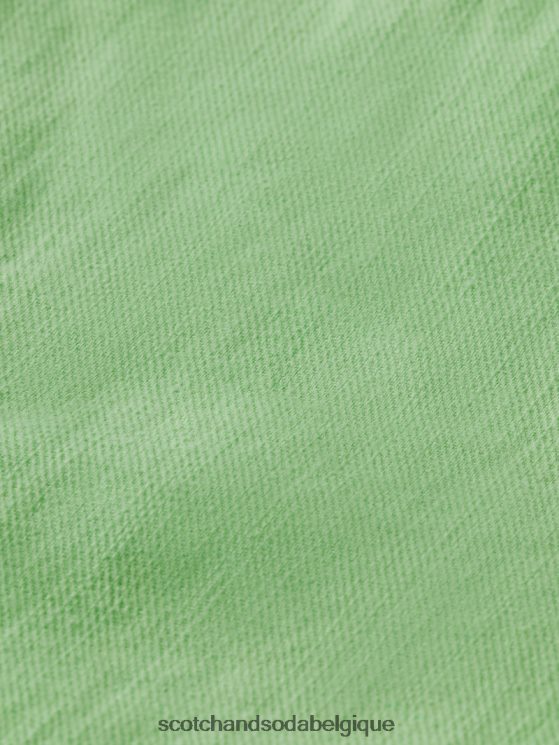 vêtements Scotch & Soda short cargo en lin mélangé teint en pièce- Scotch and Soda femme agrumes 6BZRBF806