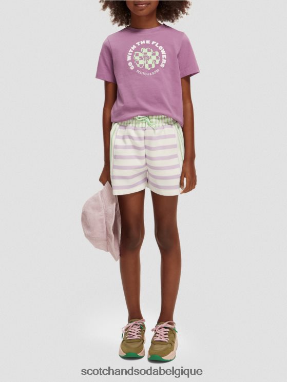 vêtements Scotch & Soda short de survêtement à rayures mélangées- Scotch and Soda shop near me rayé 6BZRBF765