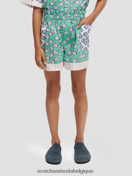 vêtements Scotch & Soda short élastiqué à imprimés variés- Scotch and Soda outlet patchwork de champs de coquelicots 6BZRBF766