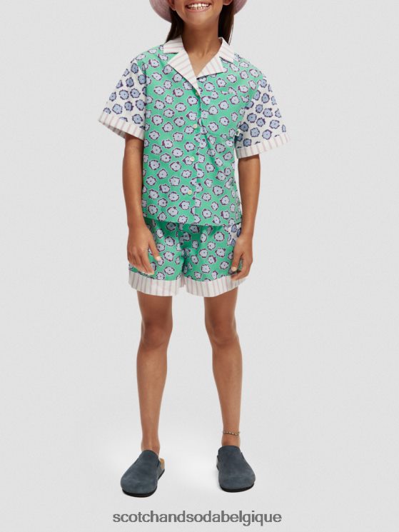 vêtements Scotch & Soda short élastiqué à imprimés variés- Scotch and Soda outlet patchwork de champs de coquelicots 6BZRBF766