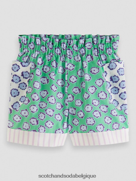 vêtements Scotch & Soda short élastiqué à imprimés variés- Scotch and Soda outlet patchwork de champs de coquelicots 6BZRBF766