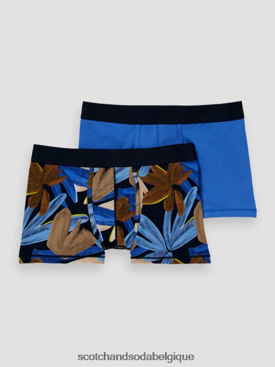 vêtements Scotch & Soda Lot de 2 boxers en coton bio- Scotch and Soda outlet camouflage de fleurs 6BZRBF802