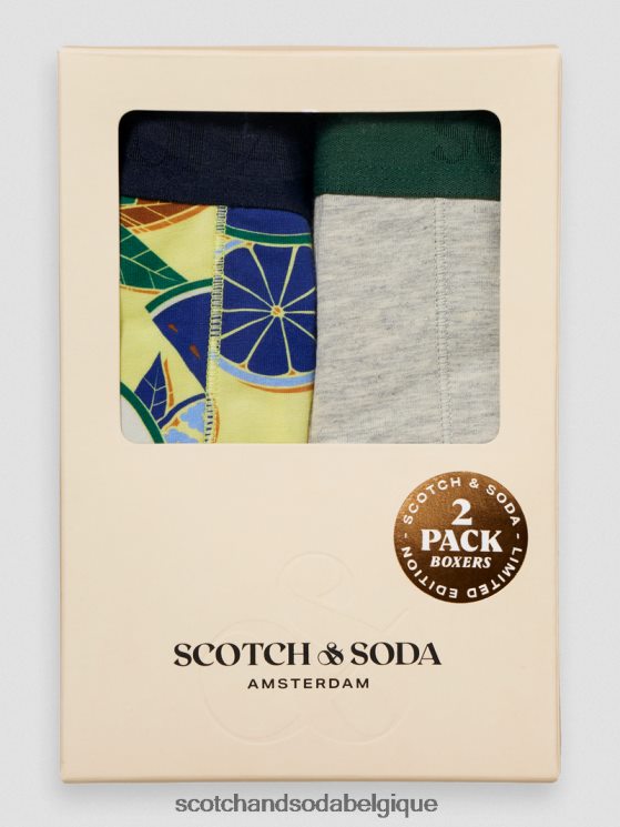 vêtements Scotch & Soda Lot de 2 boxers en coton bio- Scotch and Soda shop near me fruits partout 6BZRBF801