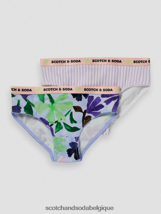 vêtements Scotch & Soda Lot de 2 slips imprimés- Scotch and Soda Liﾨﾨge combo b 6BZRBF762