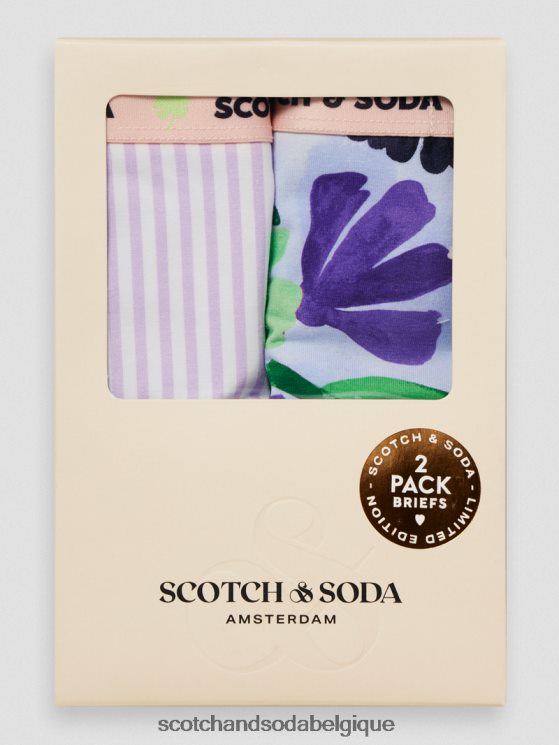 vêtements Scotch & Soda Lot de 2 slips imprimés- Scotch and Soda Liﾨﾨge combo b 6BZRBF762