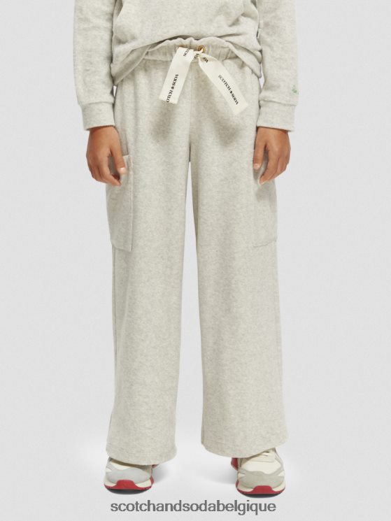 vêtements Scotch & Soda pantalon de jogging cargo large à taille haute- Scotch and Soda shop near me gris mélangé 6BZRBF756