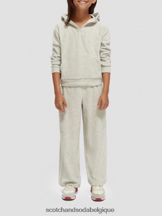vêtements Scotch & Soda pantalon de jogging cargo large à taille haute- Scotch and Soda shop near me gris mélangé 6BZRBF756