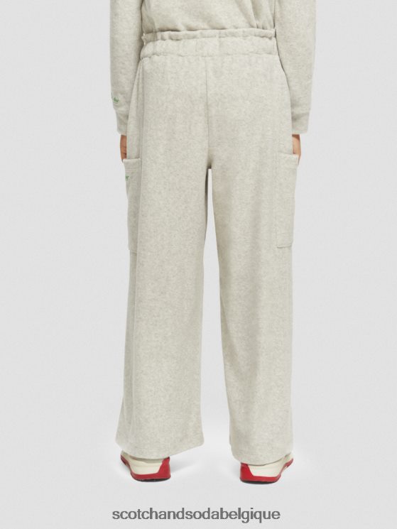 vêtements Scotch & Soda pantalon de jogging cargo large à taille haute- Scotch and Soda shop near me gris mélangé 6BZRBF756