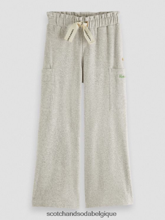 vêtements Scotch & Soda pantalon de jogging cargo large à taille haute- Scotch and Soda shop near me gris mélangé 6BZRBF756