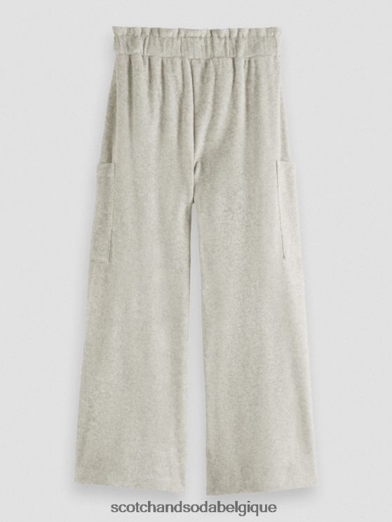 vêtements Scotch & Soda pantalon de jogging cargo large à taille haute- Scotch and Soda shop near me gris mélangé 6BZRBF756