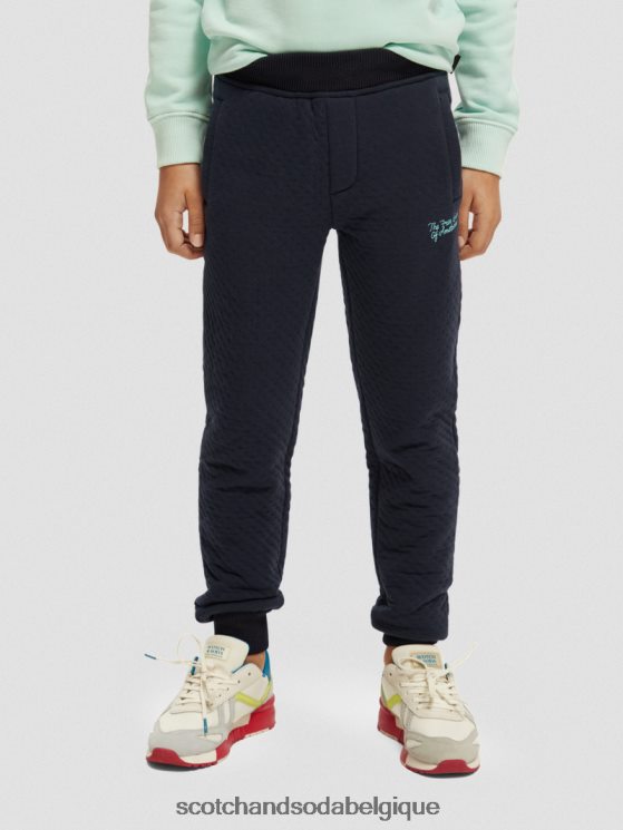 vêtements Scotch & Soda pantalon de jogging en jersey contrecollé- Scotch and Soda Belgique nuit 6BZRBF776