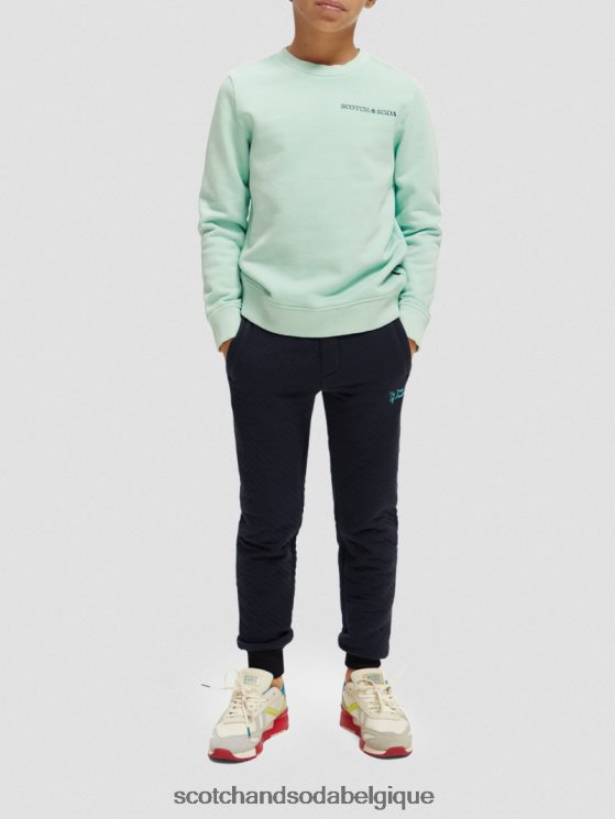 vêtements Scotch & Soda pantalon de jogging en jersey contrecollé- Scotch and Soda Belgique nuit 6BZRBF776