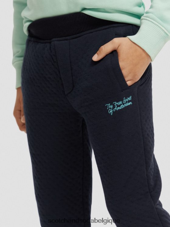vêtements Scotch & Soda pantalon de jogging en jersey contrecollé- Scotch and Soda Belgique nuit 6BZRBF776