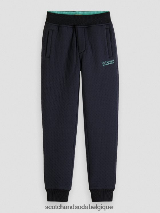 vêtements Scotch & Soda pantalon de jogging en jersey contrecollé- Scotch and Soda Belgique nuit 6BZRBF776