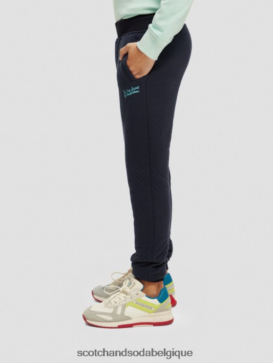 vêtements Scotch & Soda pantalon de jogging en jersey contrecollé- Scotch and Soda Belgique nuit 6BZRBF776