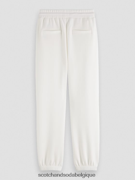 vêtements Scotch & Soda pantalon de survêtement drapé- Scotch and Soda shop online glace à la vanille 6BZRBF755