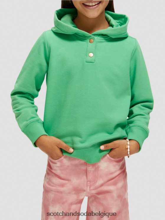 vêtements Scotch & Soda sweat à capuche graphique- Scotch and Soda femme perruche 6BZRBF752