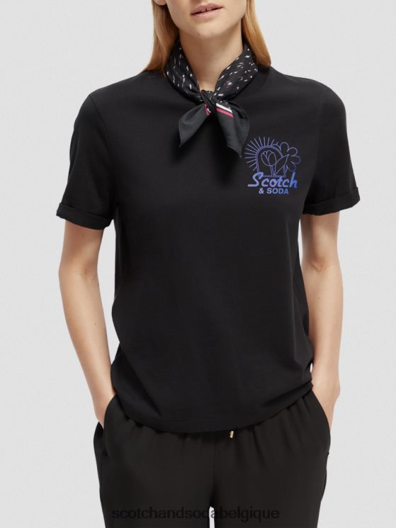 accessoires Scotch & Soda écharpe imprimée en coton biologique- Scotch and Soda parfum pluie ikat 6BZRBF277
