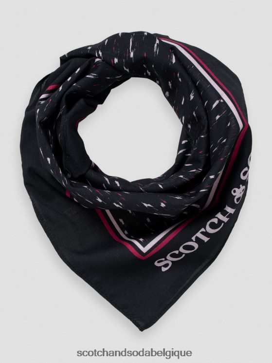 accessoires Scotch & Soda écharpe imprimée en coton biologique- Scotch and Soda parfum pluie ikat 6BZRBF277