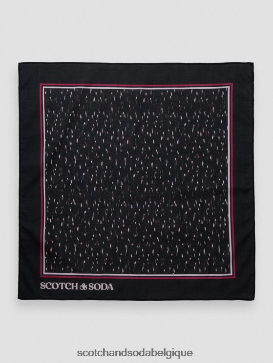 accessoires Scotch & Soda écharpe imprimée en coton biologique- Scotch and Soda parfum pluie ikat 6BZRBF277