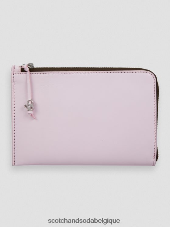 accessoires Scotch & Soda portefeuille de voyage en cuir- Scotch and Soda femme Elvis Rose 6BZRBF275