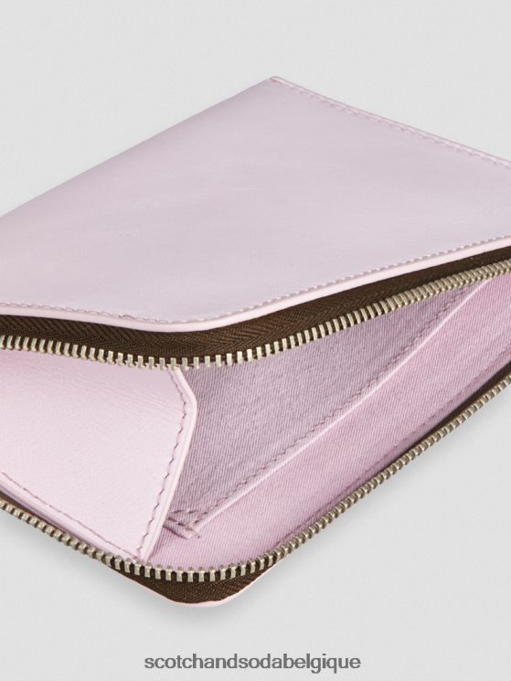 accessoires Scotch & Soda portefeuille de voyage en cuir- Scotch and Soda femme Elvis Rose 6BZRBF275