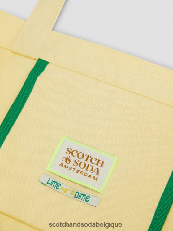 accessoires Scotch & Soda sac fourre-tout en toile à motif artistique- Scotch and Soda parfum banane 6BZRBF268