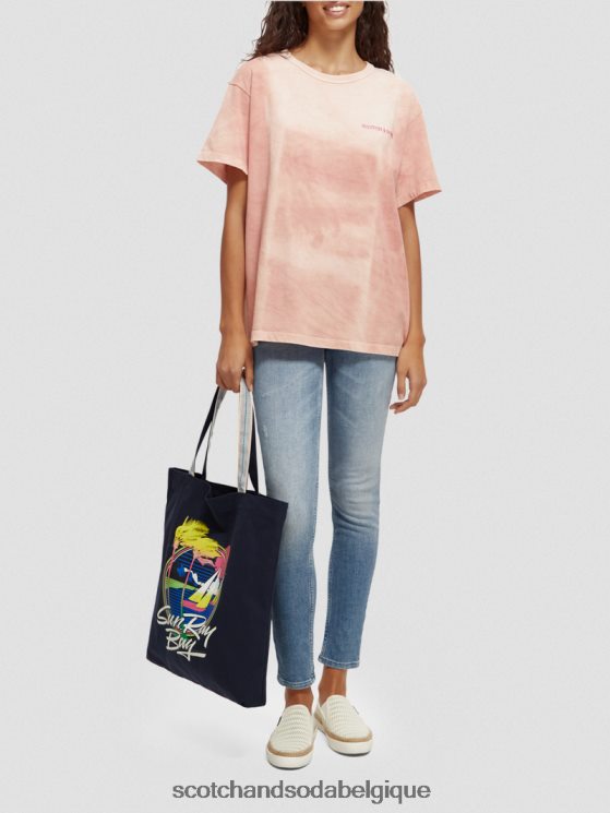 accessoires Scotch & Soda sac fourre-tout en toile à motif artistique- Scotch and Soda shop online marine 6BZRBF269