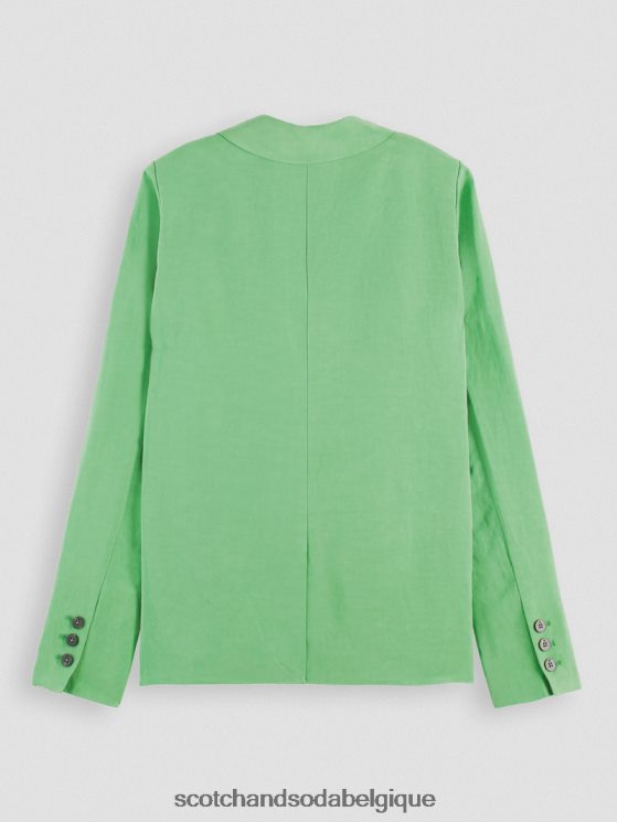 vêtements Scotch & Soda blazer à double boutonnage- Scotch and Soda femme perruche brillante 6BZRBF176