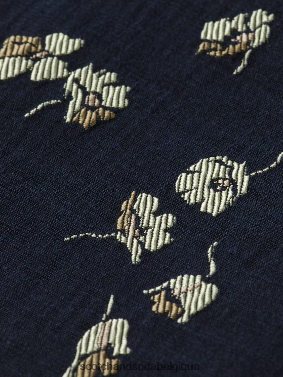vêtements Scotch & Soda blazer en jacquard imprimé coupe décontractée- Scotch and Soda Bruxelles tulipes 6BZRBF174