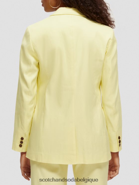 vêtements Scotch & Soda blazer à simple boutonnage- Scotch and Soda Belgique Popcorn 6BZRBF182