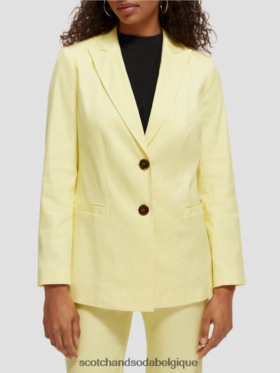 vêtements Scotch & Soda blazer à simple boutonnage- Scotch and Soda Belgique Popcorn 6BZRBF182