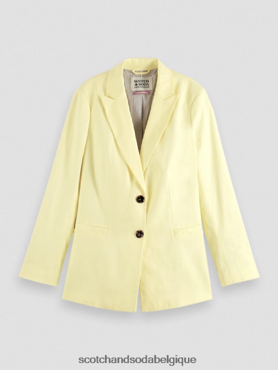 vêtements Scotch & Soda blazer à simple boutonnage- Scotch and Soda Belgique Popcorn 6BZRBF182