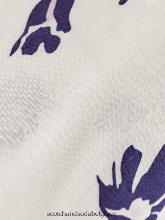 vêtements Scotch & Soda chemise coupe slim passepoilée- Scotch and Soda outlet tulipes 6BZRBF55